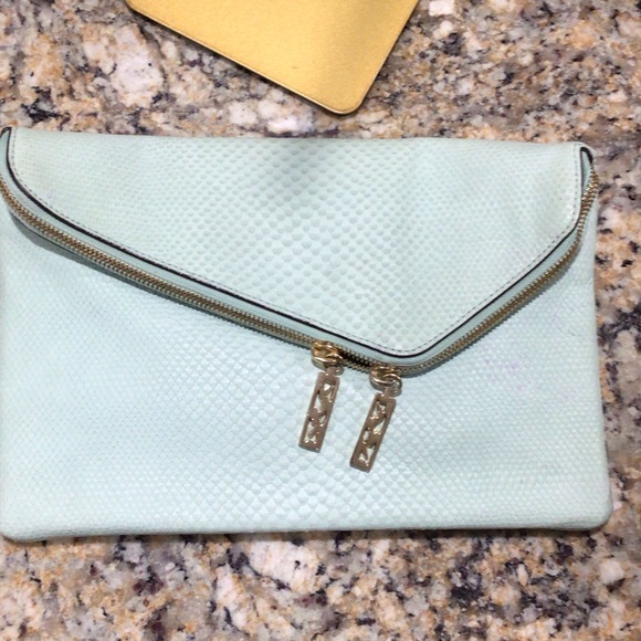 Henri Bendel Mint Green Clutch Bag - Picture 2 of 7